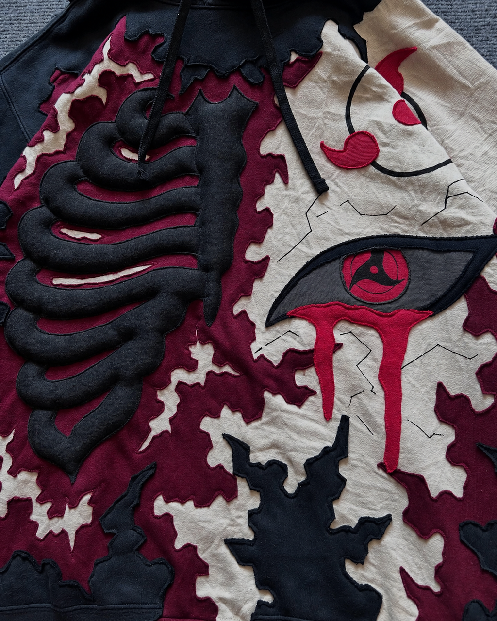Noctra Crimson Eclipse Oversized Hoodie