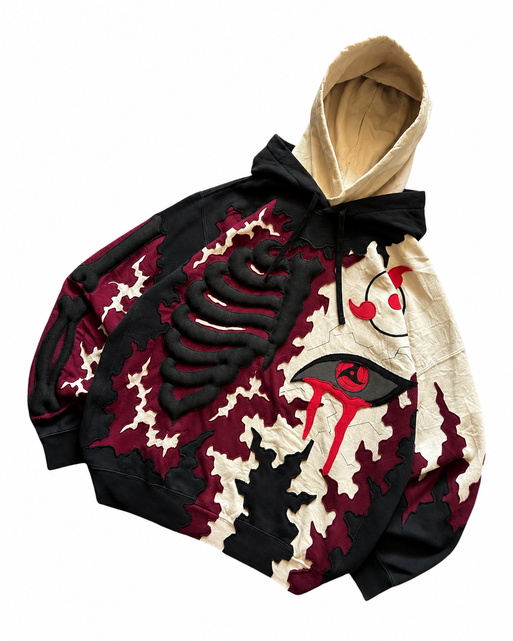 Noctra Crimson Eclipse Oversized Hoodie