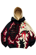 Noctra Crimson Eclipse Oversized Hoodie