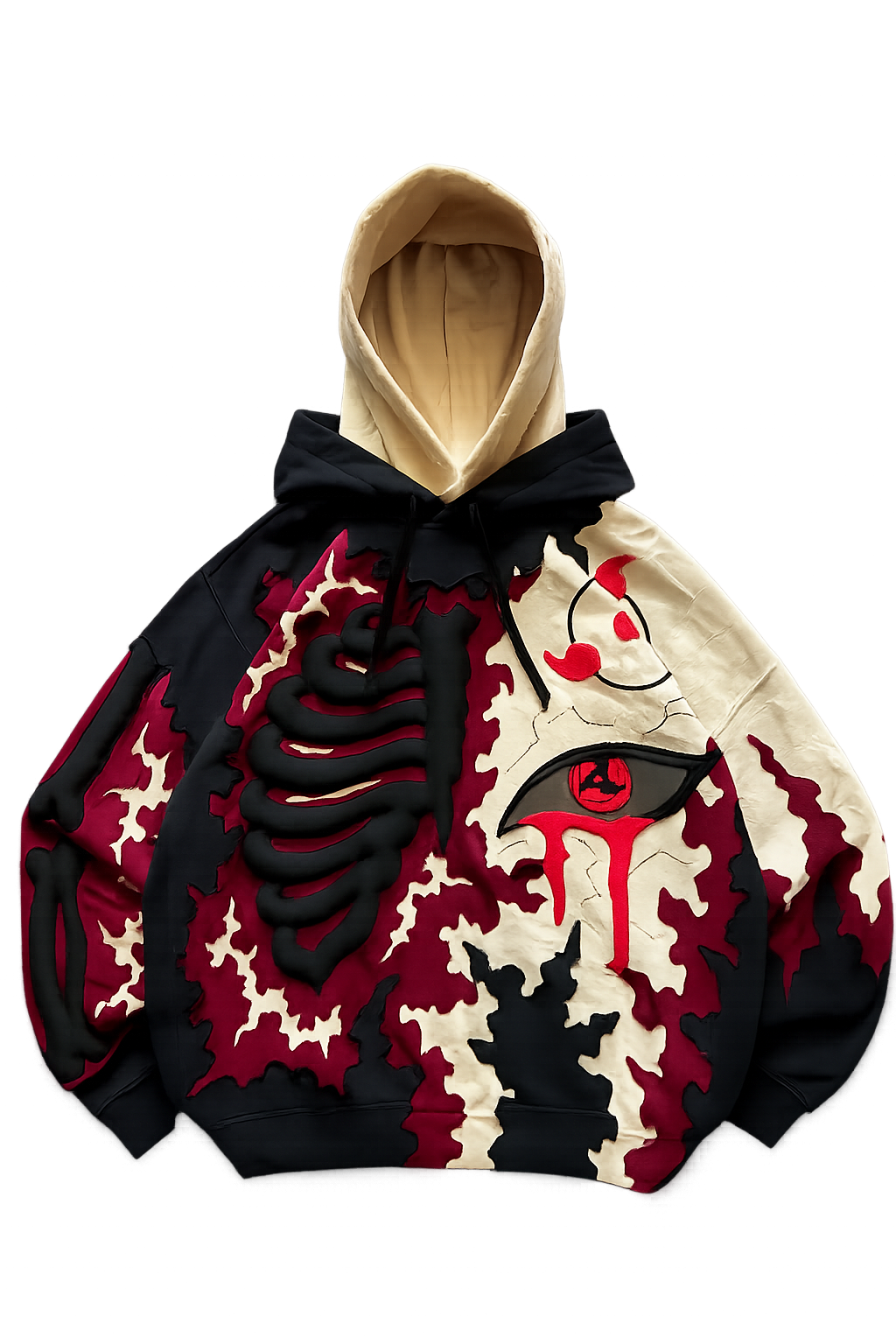 Noctra Crimson Eclipse Oversized Hoodie