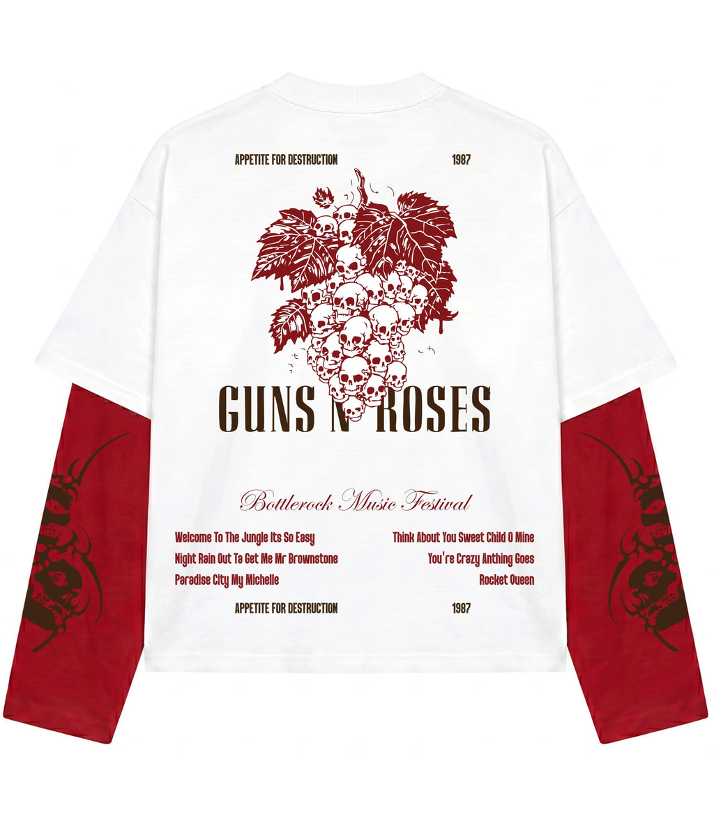 Guns N’ Roses Sweet Destruction Doctor Sleeves Oversized T-Shirt