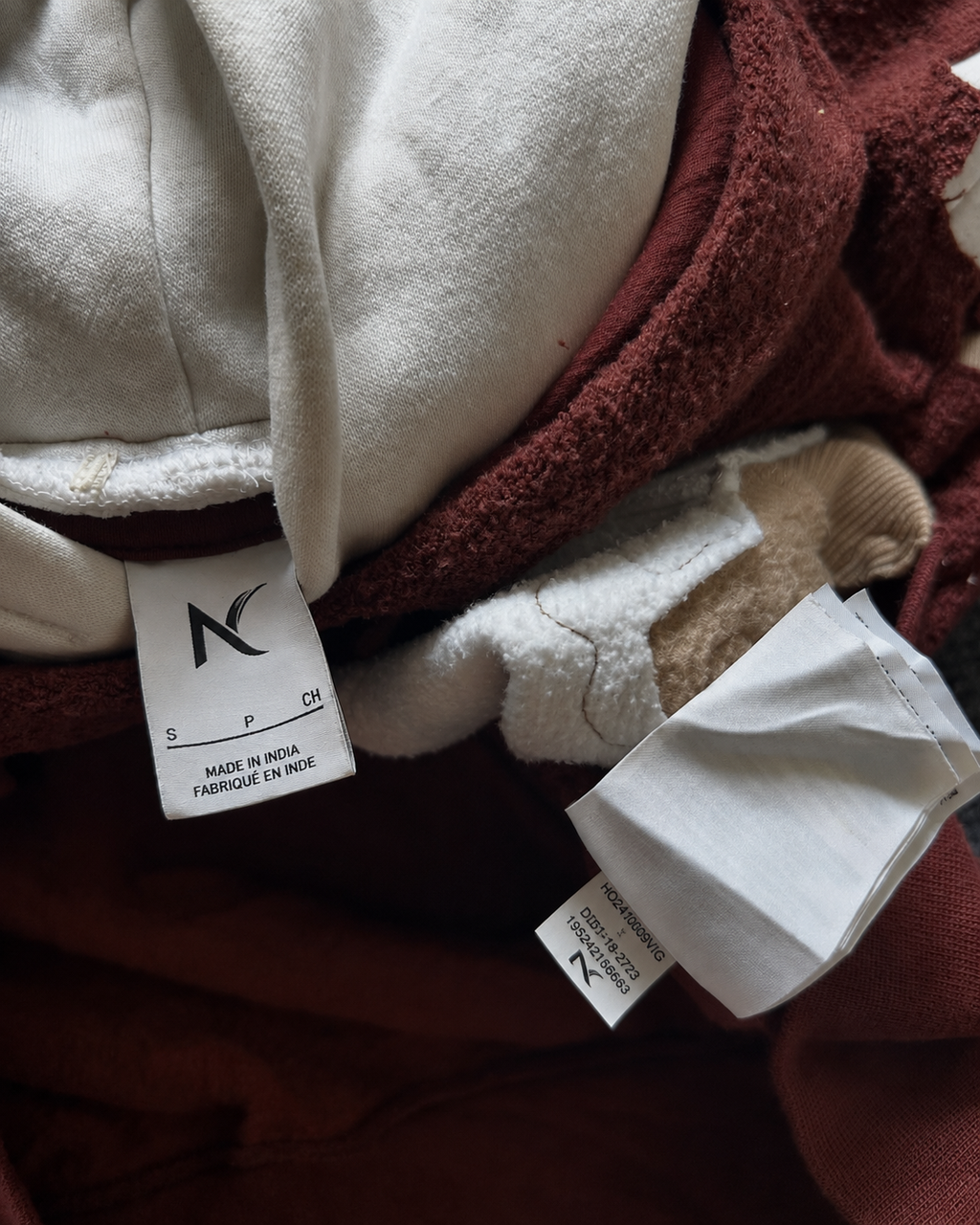Noctra Ivory Rift Oversized Hoodie