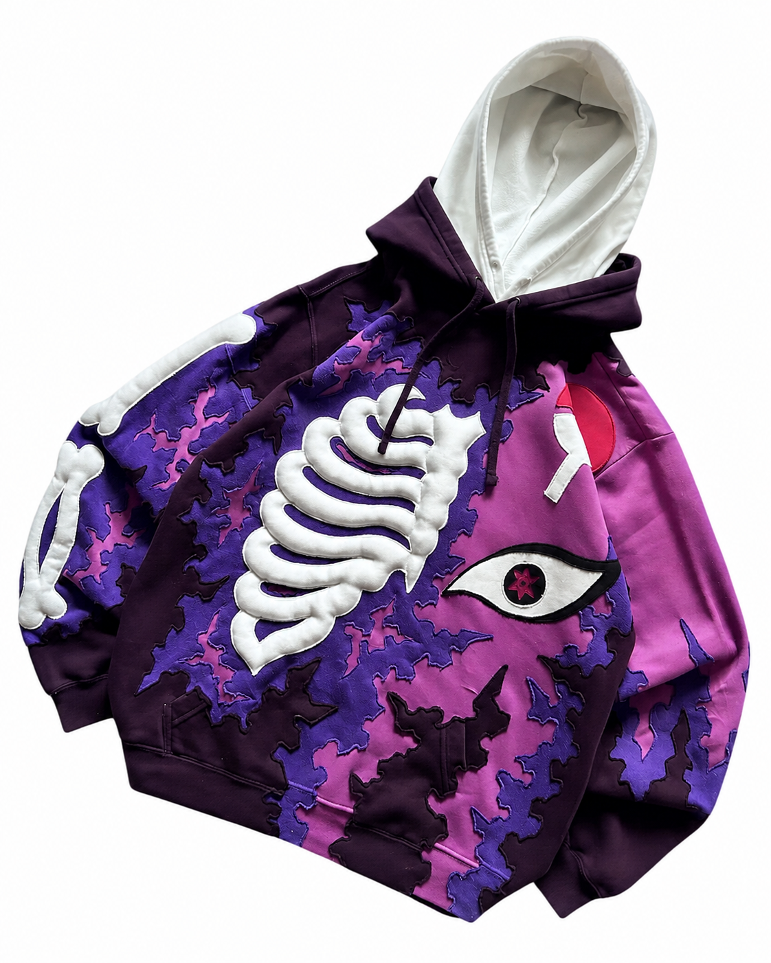 Noctra Violet Rift Oversized Hoodie