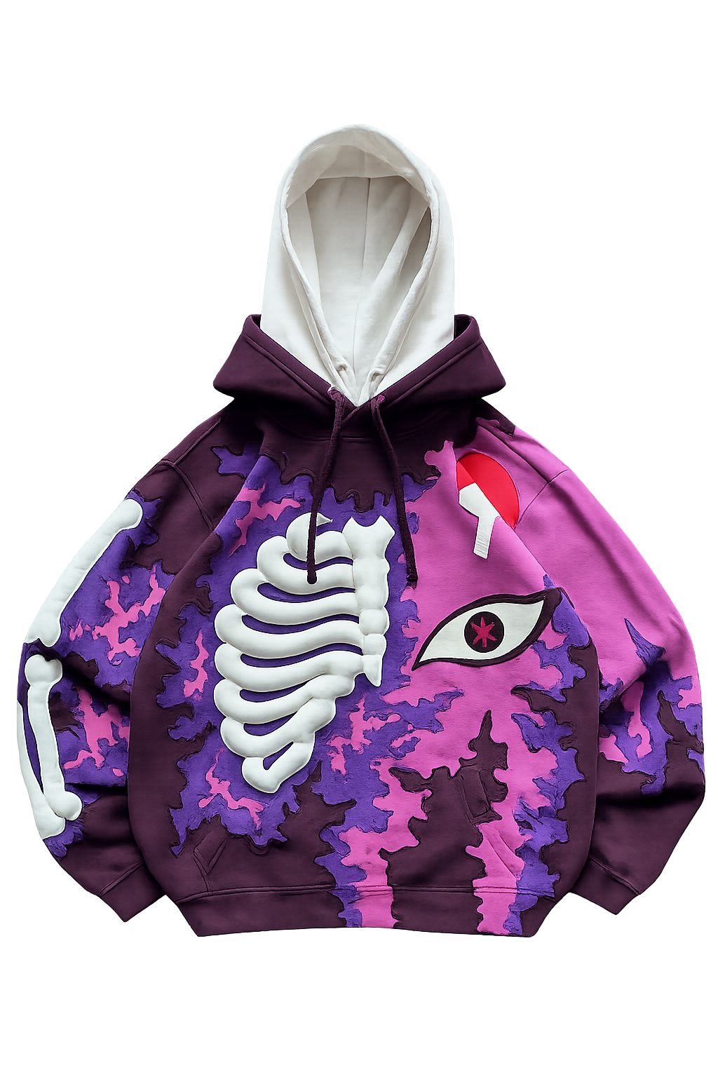 Noctra Violet Rift Oversized Hoodie