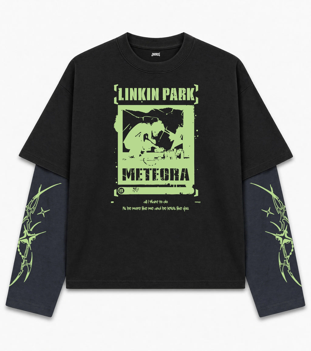 Linkin Park Meteora Chaos Doctor Sleeves Oversized T-Shirt