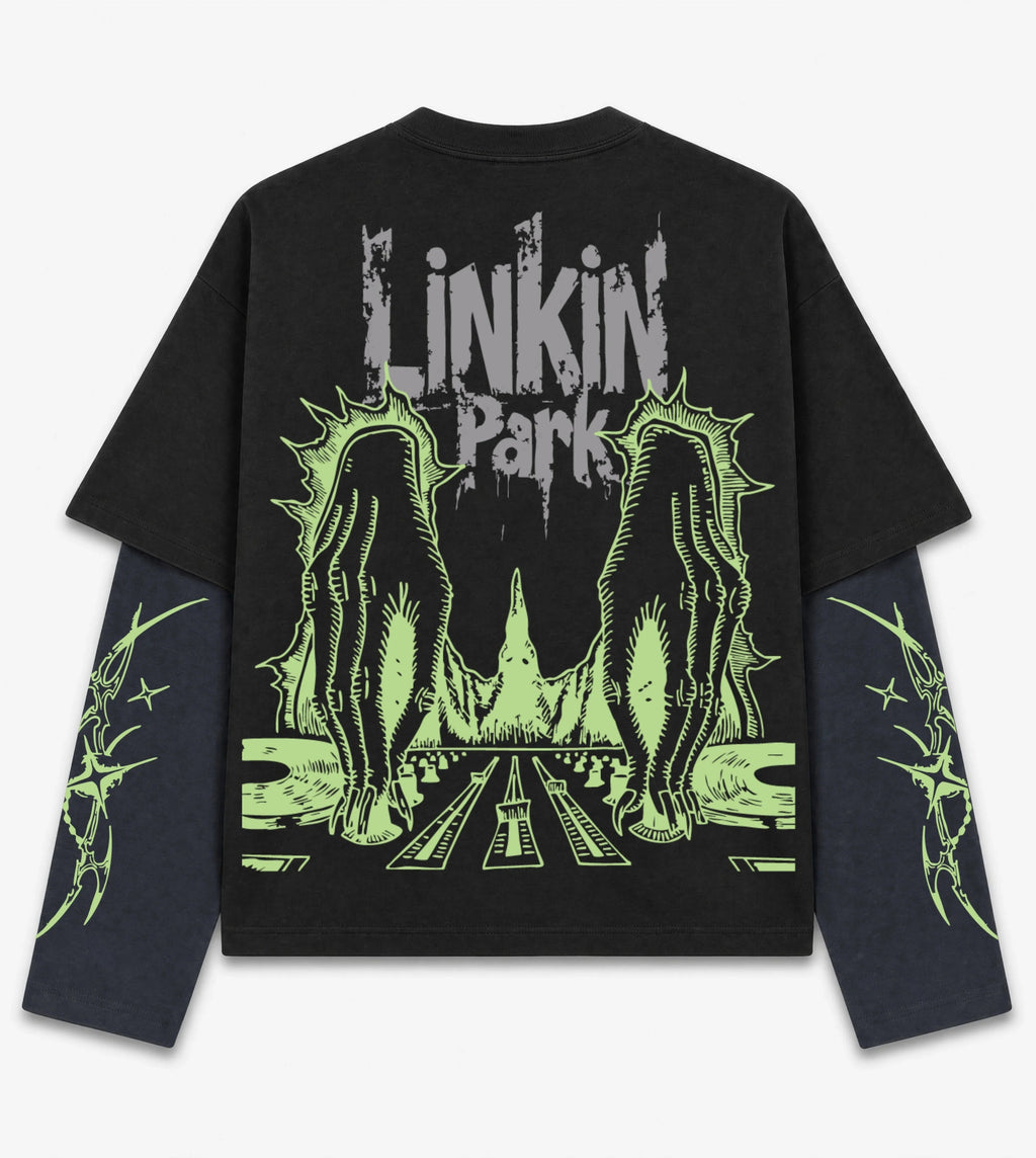 Linkin Park Meteora Chaos Doctor Sleeves Oversized T-Shirt