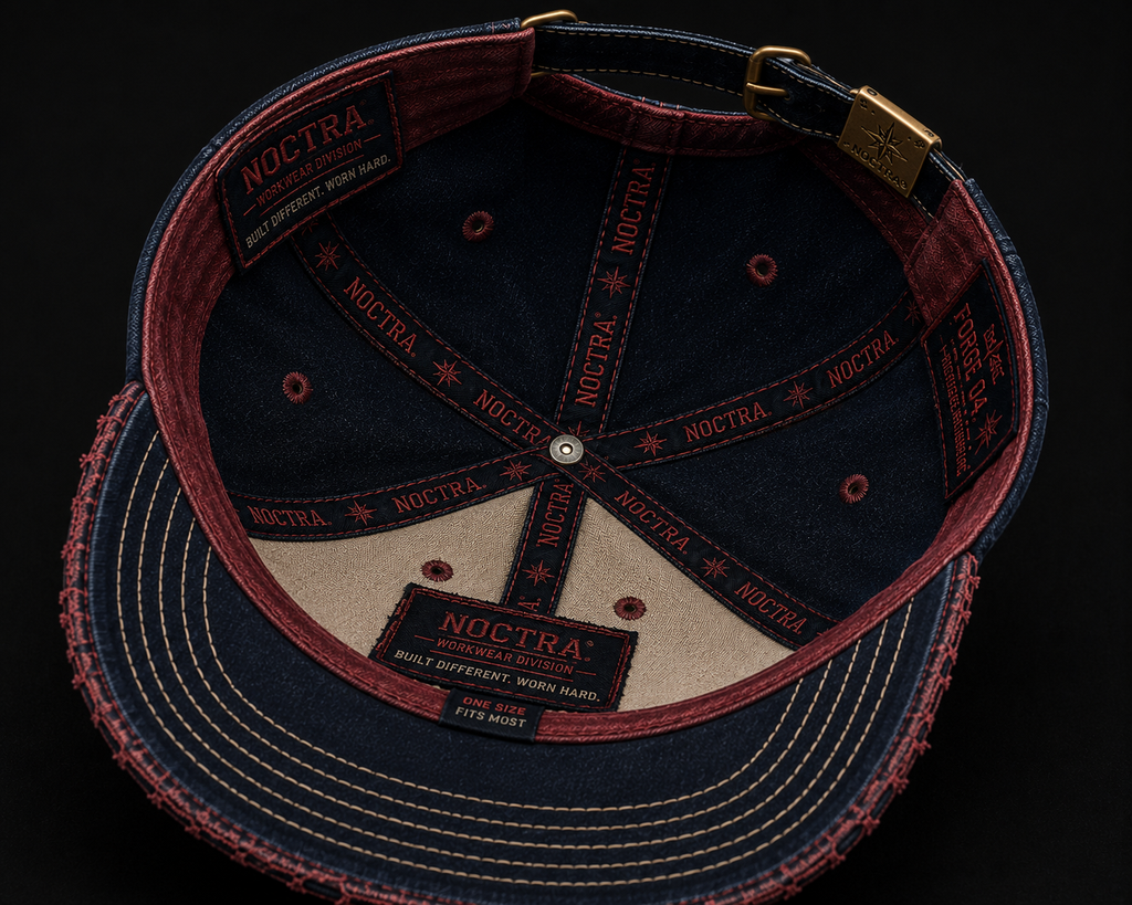 FORGE 04 – Navy × Burgundy Vintage Baseball Cap