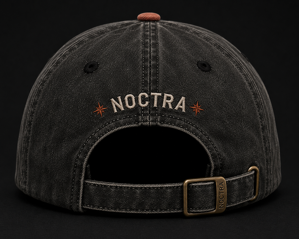 OUTLAW 01 – Black × Rust Vintage Baseball Cap