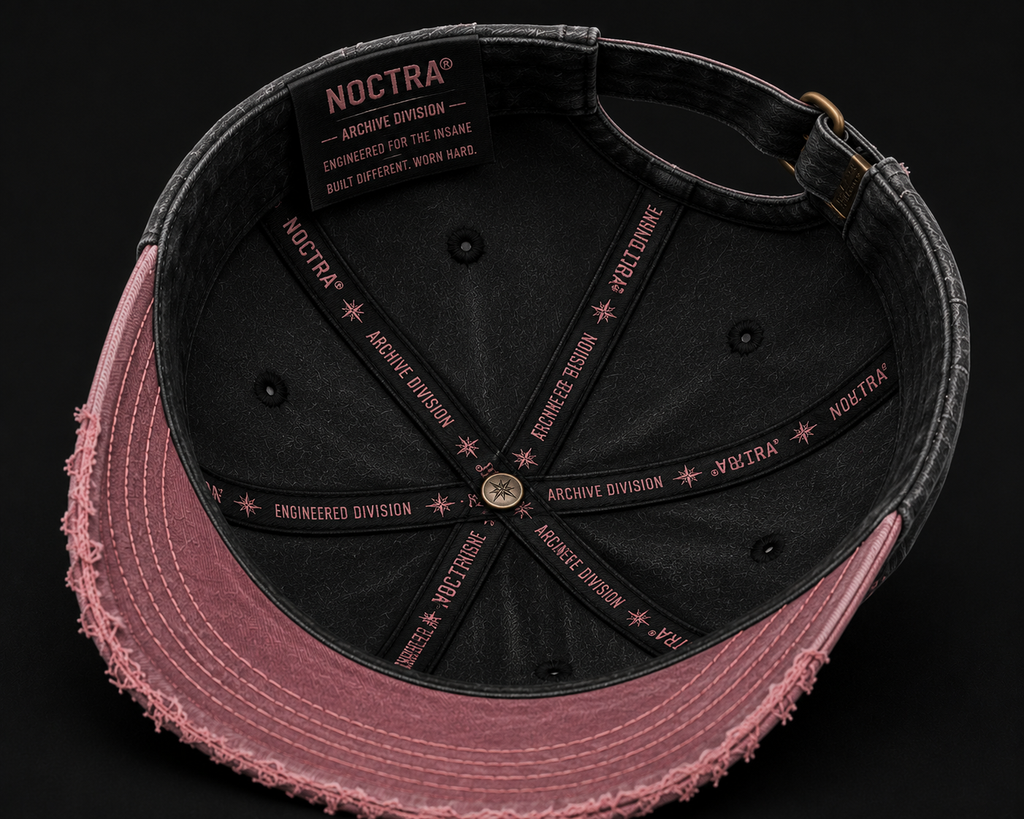 RELIC 03 – Pink × Charcoal Vintage Baseball Cap