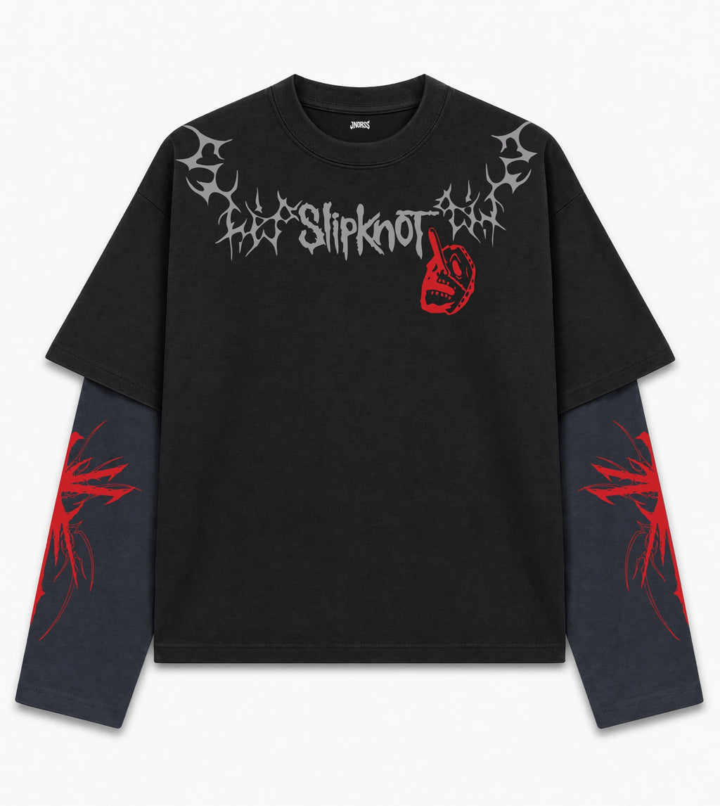 Slipknot – Barcode Carnage Doctor Sleeves Oversized T-Shirt