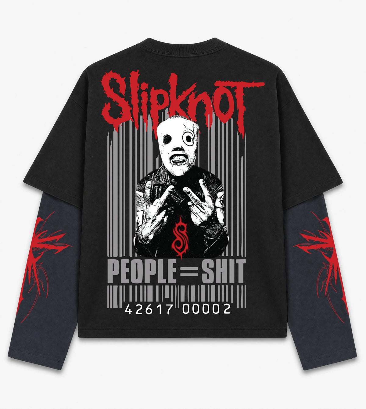 Slipknot – Barcode Carnage Doctor Sleeves Oversized T-Shirt