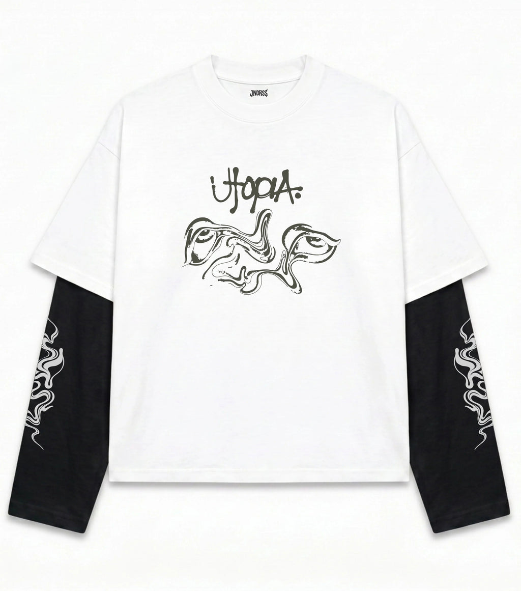 Travis Scott Utopia Chaos Doctor Sleeves Oversized T-Shirt