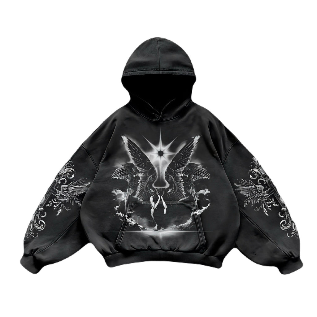 Noctra Twin Seraph Oversized Hoodie