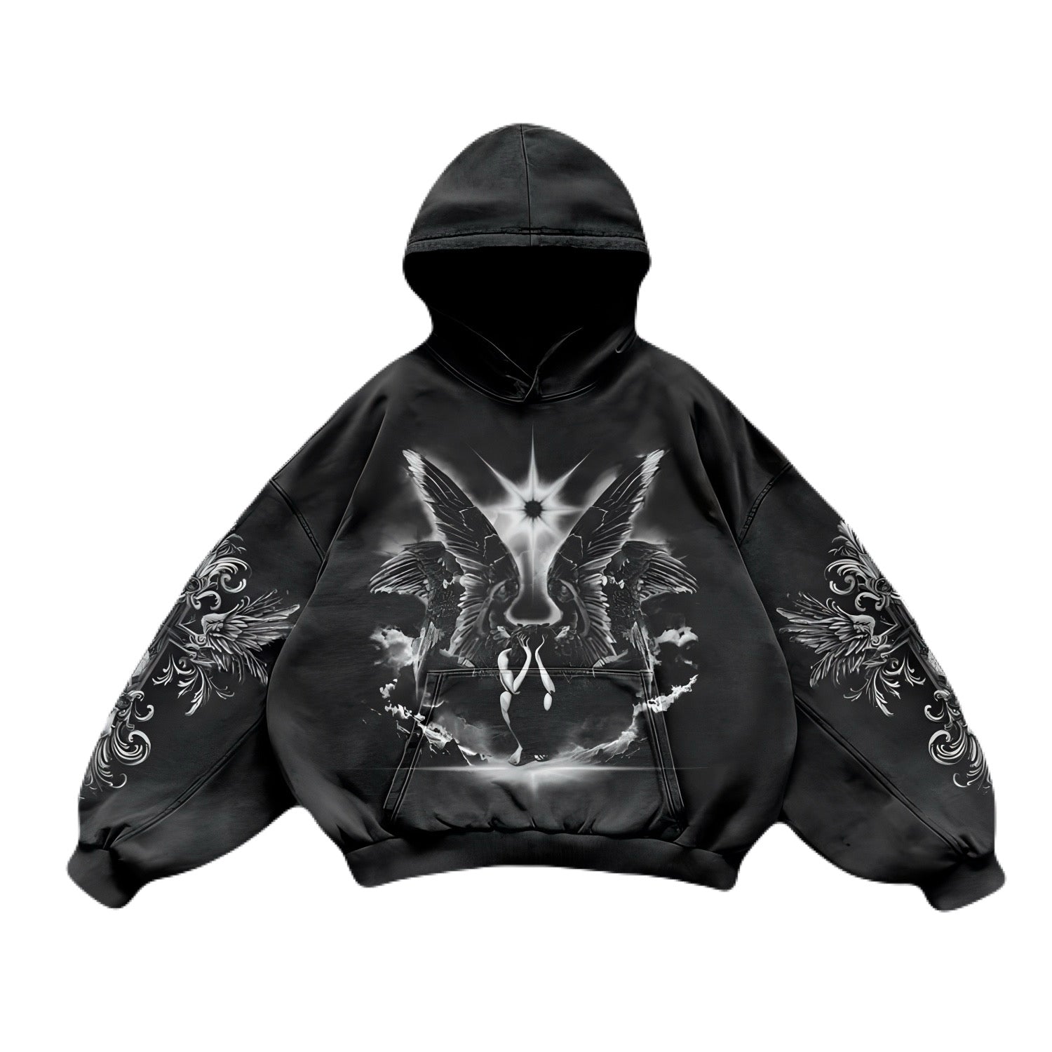 Noctra Twin Seraph Oversized Hoodie