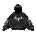 Noctra Black Ritual Oversized Hoodie