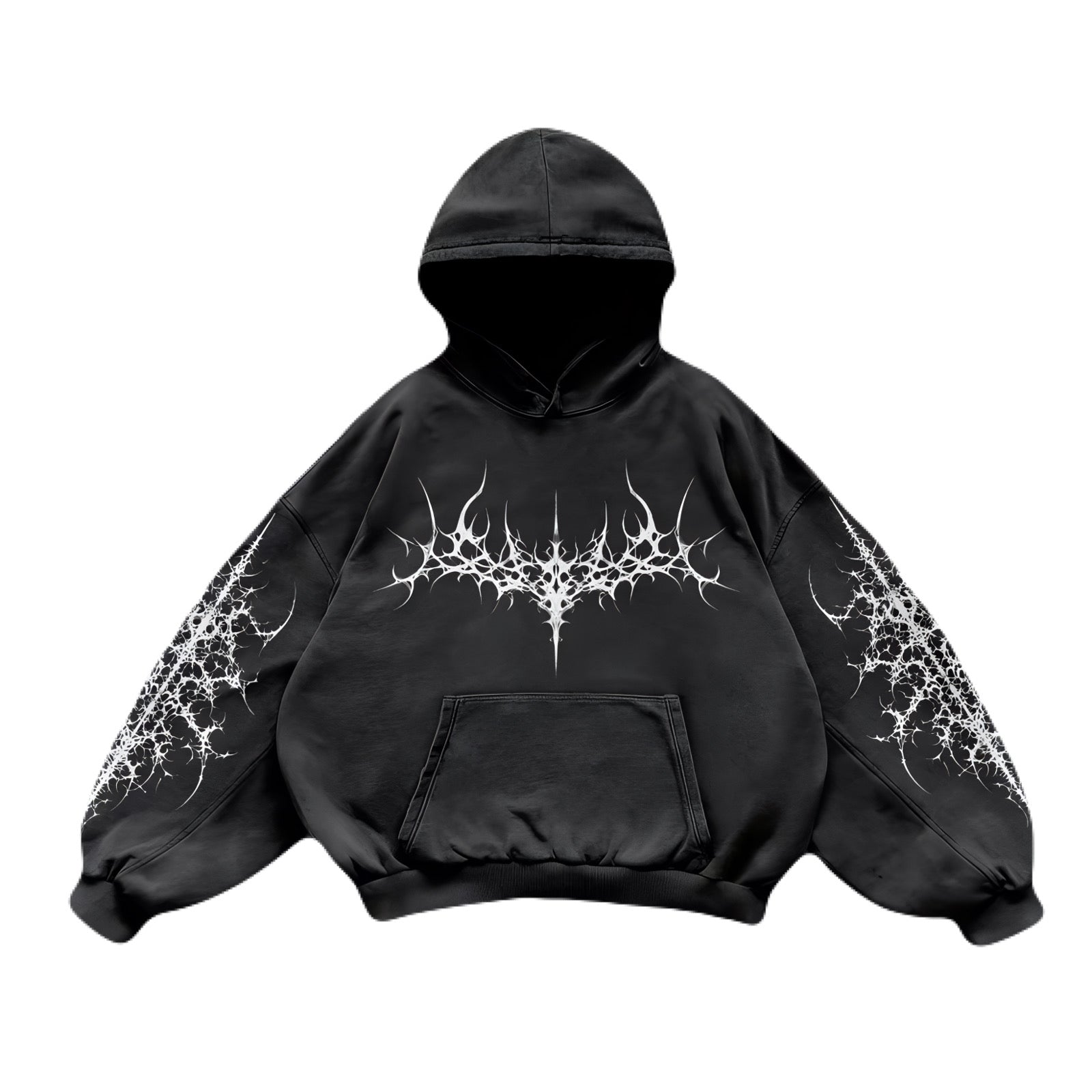 Noctra Black Ritual Oversized Hoodie