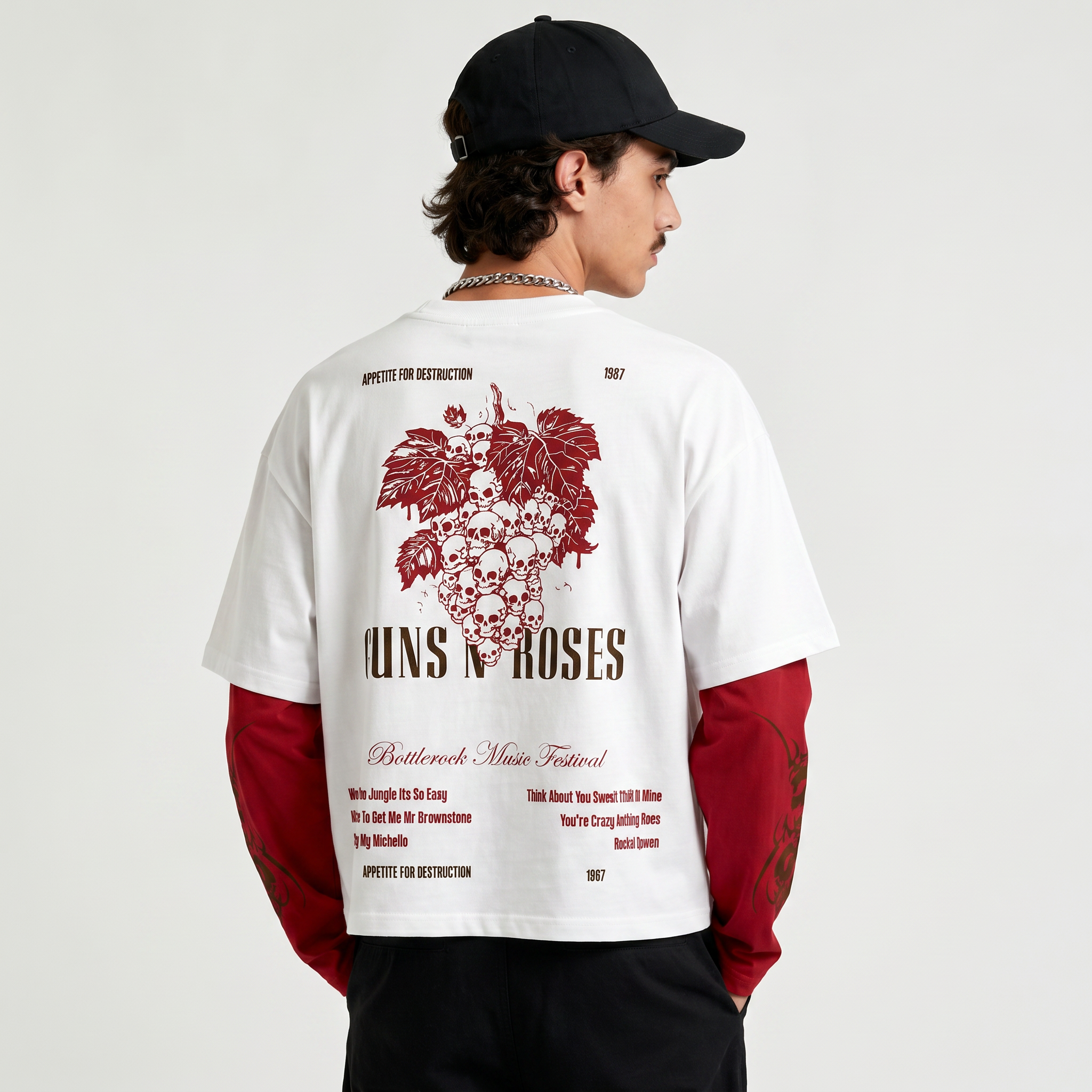 Guns N’ Roses Sweet Destruction Doctor Sleeves Oversized T-Shirt