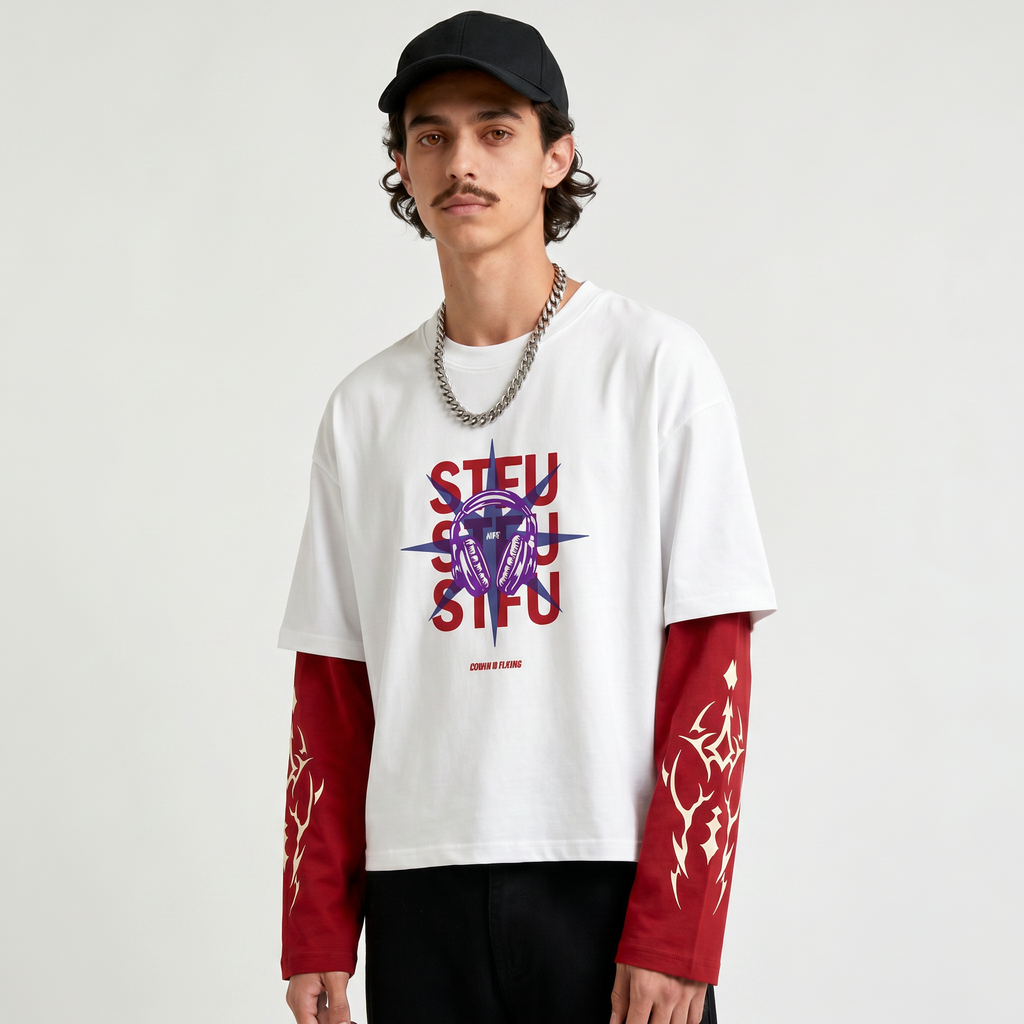 Eminem STFU Sessions Doctor Sleeves Oversized T-Shirt