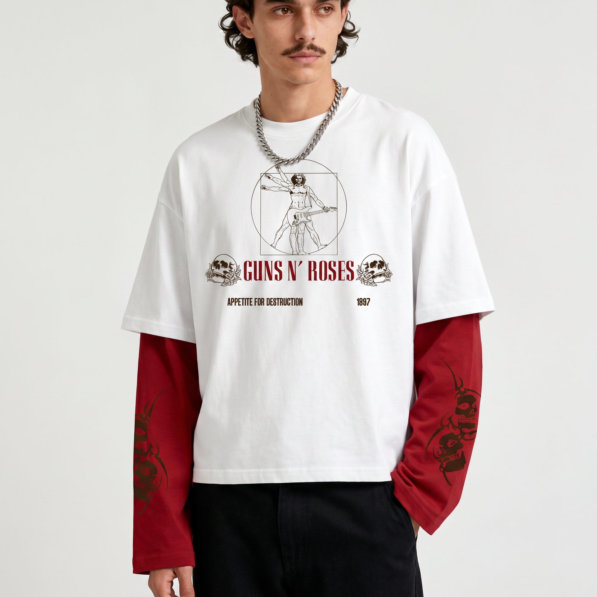 Guns N’ Roses Sweet Destruction Doctor Sleeves Oversized T-Shirt