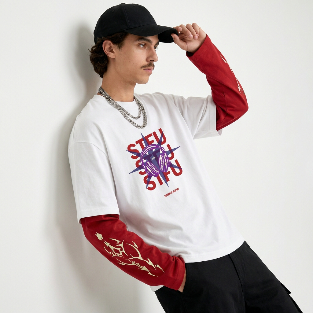 Eminem STFU Sessions Doctor Sleeves Oversized T-Shirt