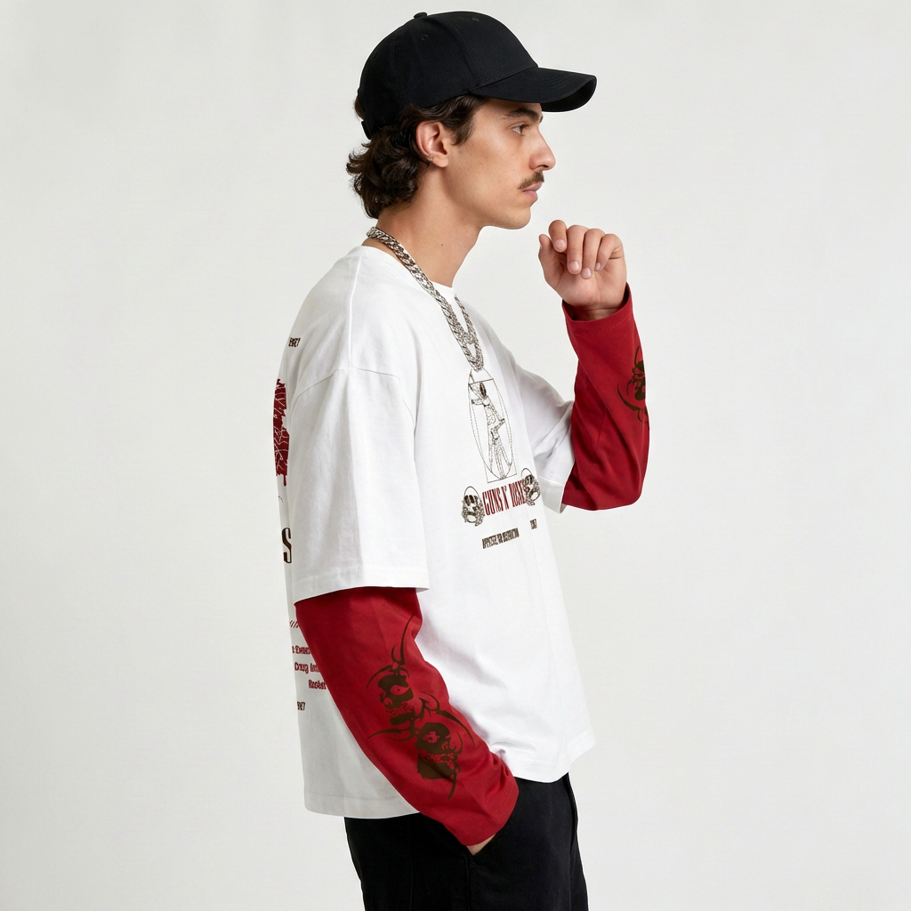 Guns N’ Roses Sweet Destruction Doctor Sleeves Oversized T-Shirt