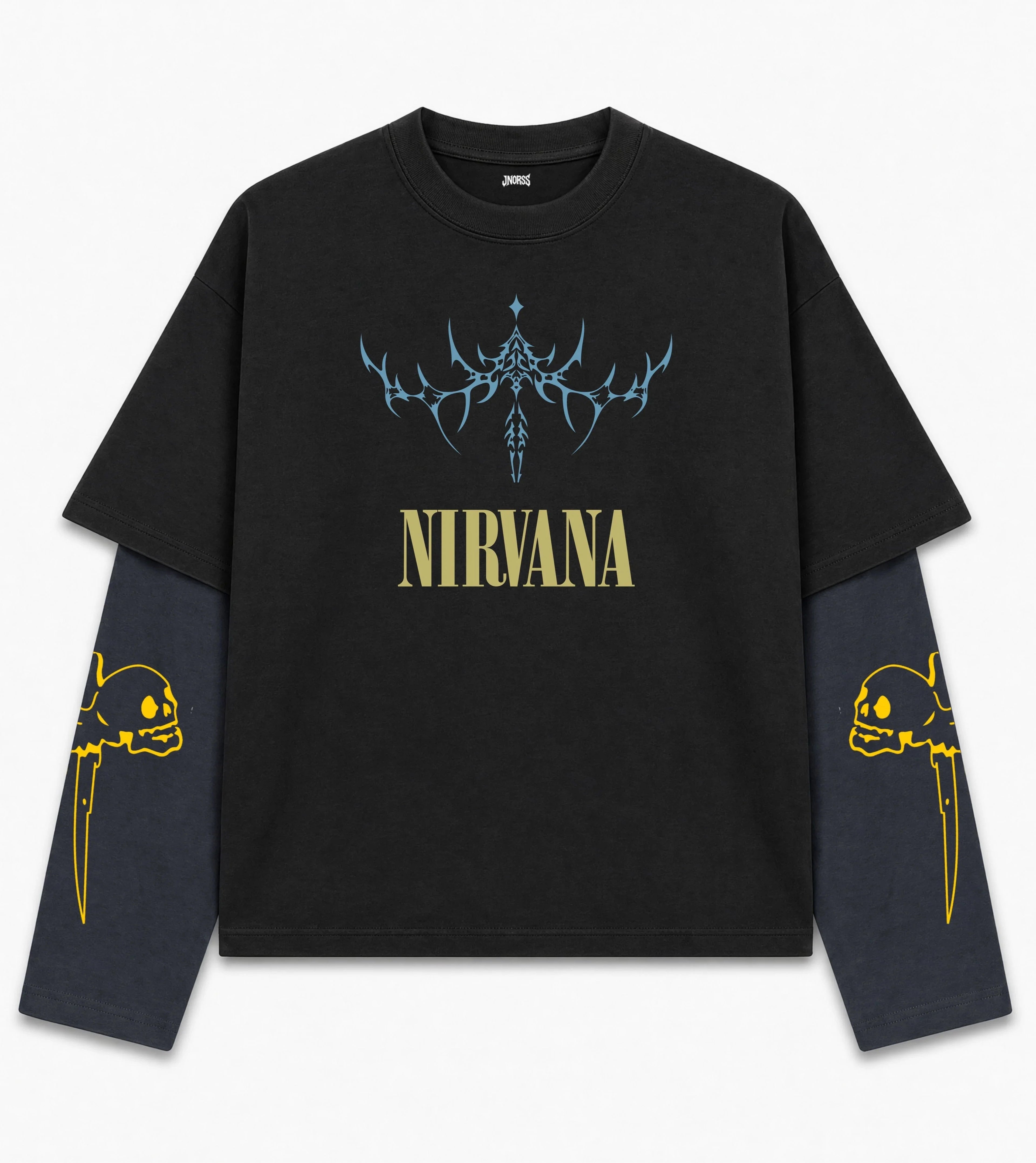 Nirvana Doctor Sleeves Oversized T-Shirt