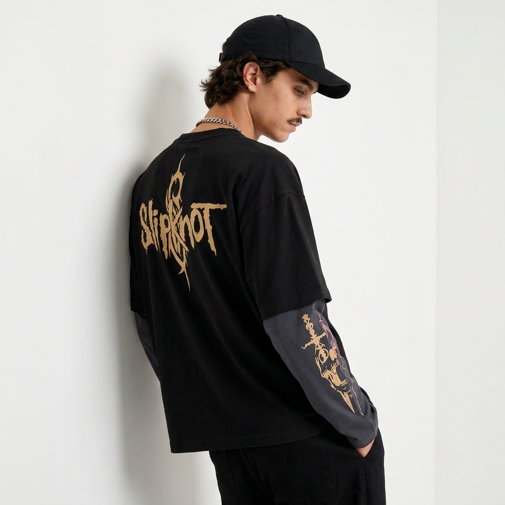 Slipknot Doctor Sleeves Oversized T-Shirt